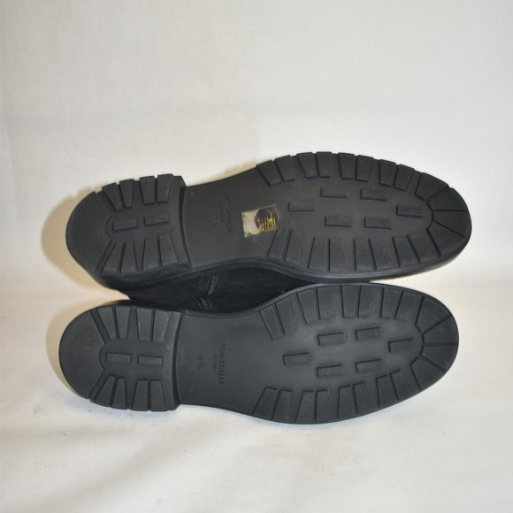 Aquatalia Lauriston weatherproof bootie LUGGED MOTO SUEDE BLACK 8.5 (P5) - Picture 8 of 9